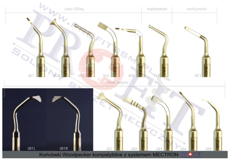 US2 końcówka systemu Woodpecker ultrasurgery
